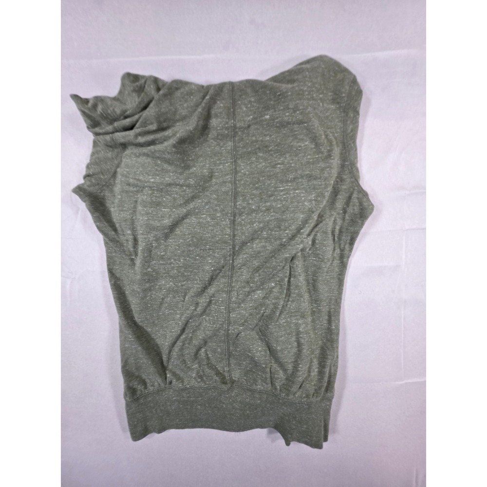Nike Sportswear Gym Vintage Full Zip Hoodie Olive Green Heather Womens Small - Picture 4 of 7